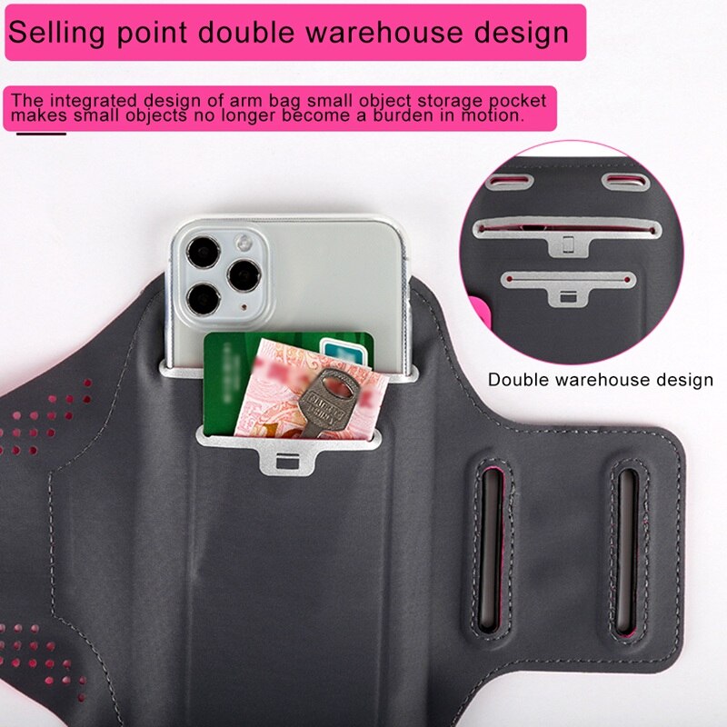 Arm Halfter lauf Tasche Sport Fitness Ausrügestochen Arm Männer Frauen Arm Ärmel Arm Mit Handgelenk Tasche praktisch Tasche