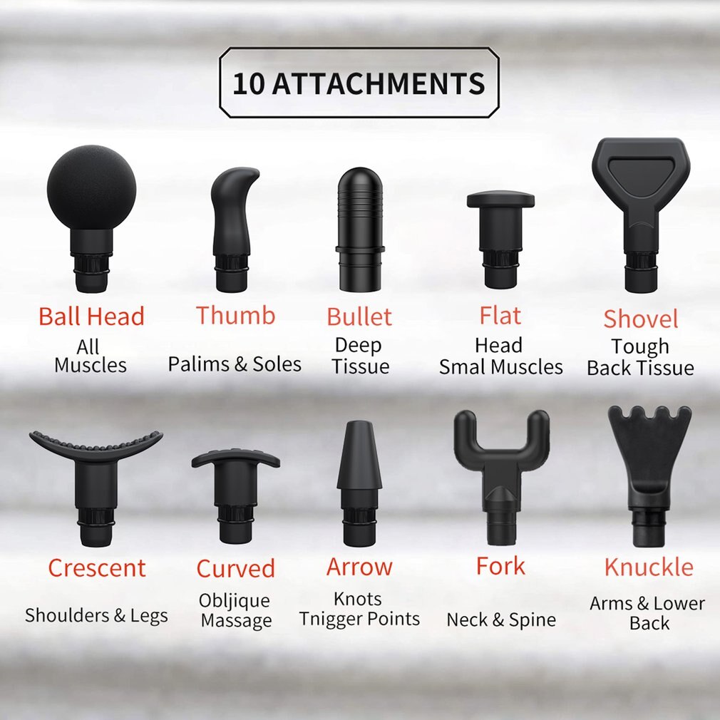 Fascia Tool Muscle Massager Low Noise High Vibration Electric Back Neck Massager Tool Fascia Tool For Body Deep Relief