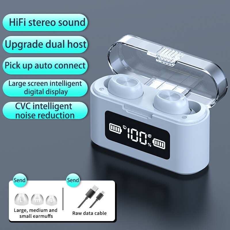 Zuta Bluetooth Oortelefoon Met Microfoon Sport Waterdichte Touch Control Muziek Oordopjes Voor Telefoon Draadloze Hoofdtelefoon Headset: BTH 279--W