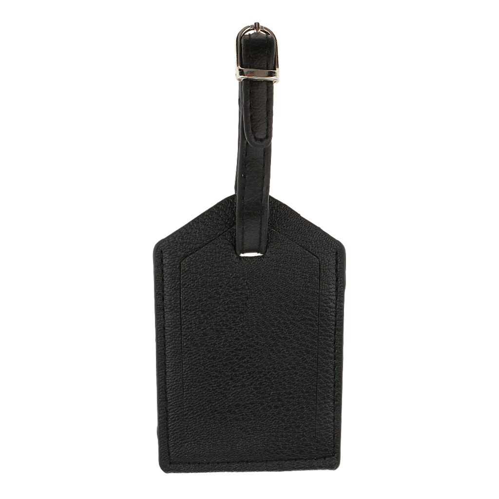 Fityle 2 sztuki skórzana etykieta robić bagażu PU walizka podróżna etykieta ID biała i czarna