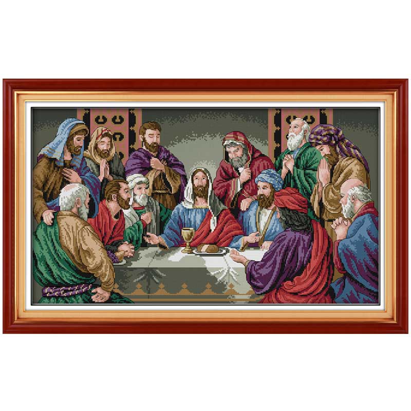 The Last Supper painting counted Cross Stitch 11CT 14CT Cross Stitch Set DIY Cross-stitch Kit Embroidery Needlework