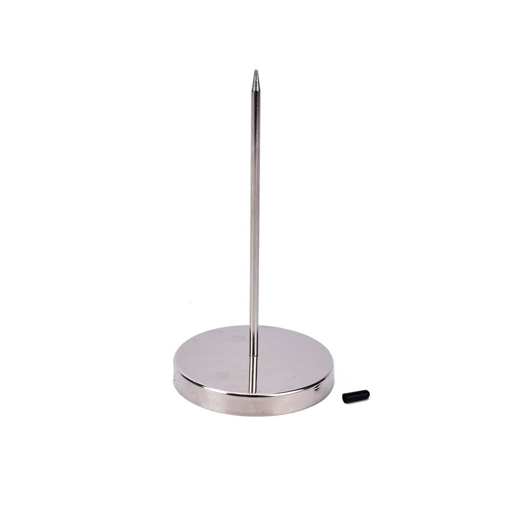 Rustfrit stål lige stang papir memo holder spike stick til faktura kvittering køkken tilbehør