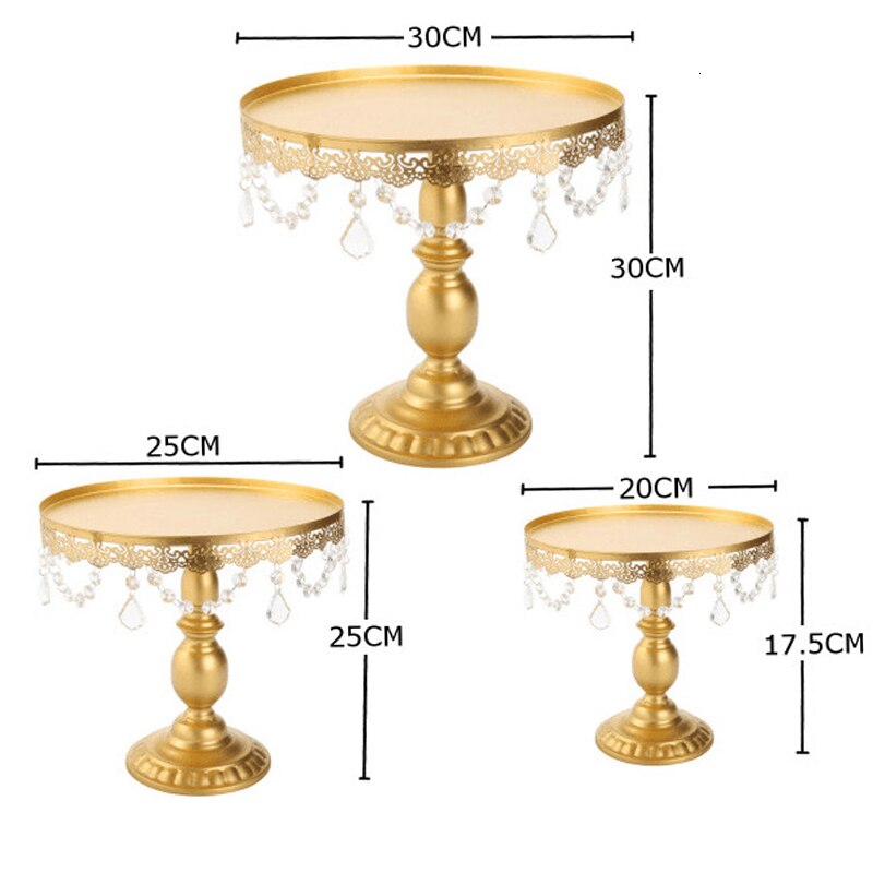 Cake Stand Display Dessert Cake Metal Stand Wedding Party Birthday Party Crystal Frame Dining Table Decoration Safe Reliable