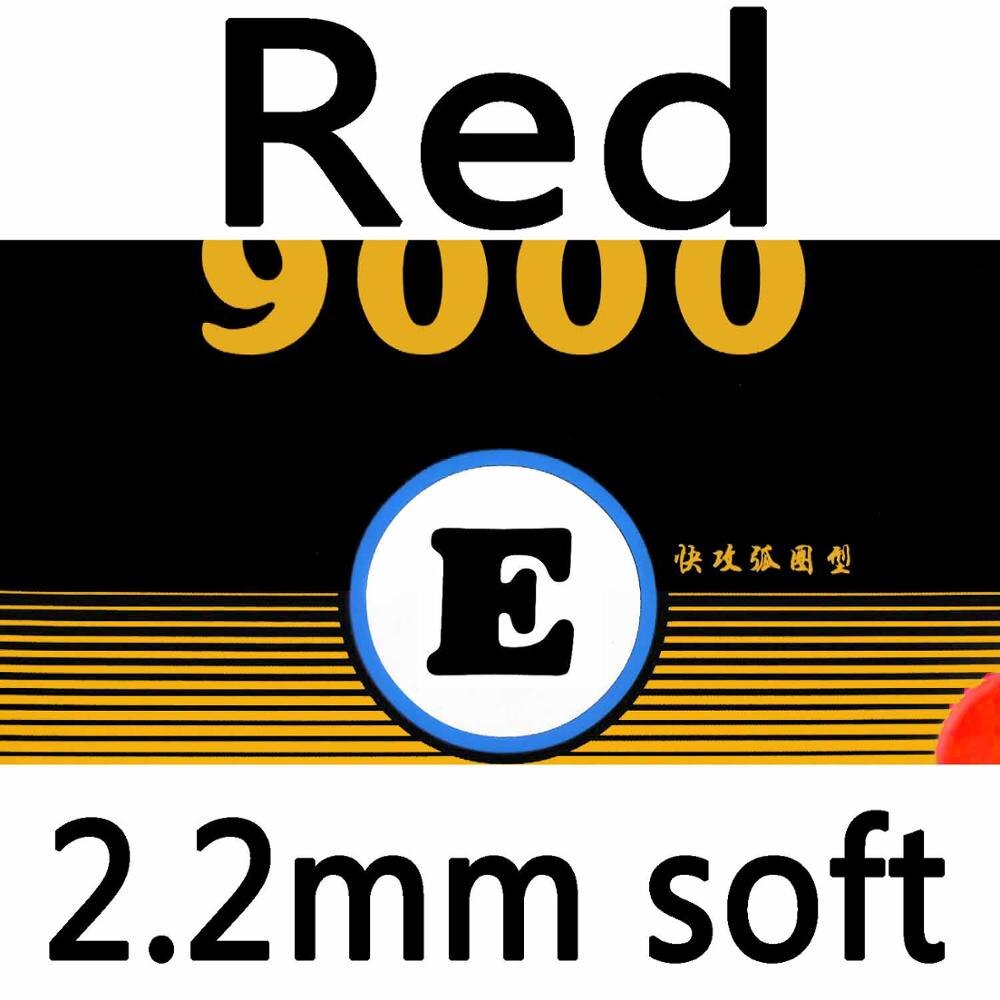 Original Yinhe / Milky Way / Galaxy 9000E (9000 E, 9000-E) pips-in table tennis / pingpong rubber with sponge: red soft