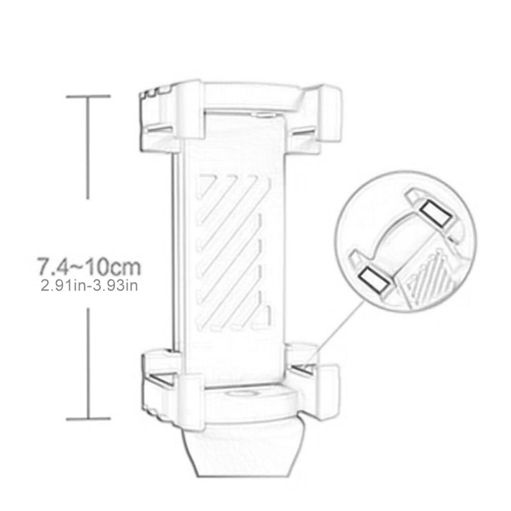 Soporte de pared para teléfono móvil oruga, soporte Flexible con ventosa para bicicleta de escritorio,