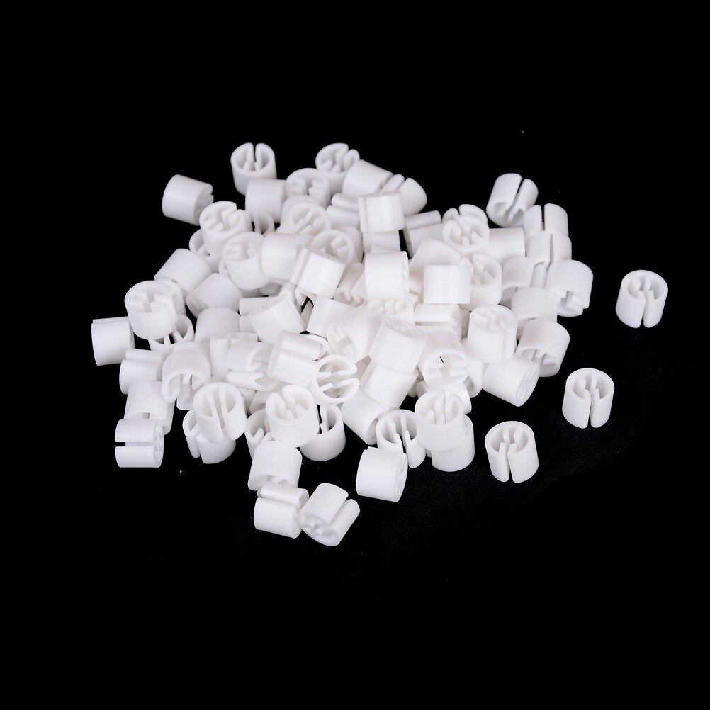 100 sztuk plastikowe zatrzaski wieszak rozmiar markery wieszaki klipy koło znacznik dla rozmiarów wieszak na ubrania akcesoria etykieta rura oznaczone: biały