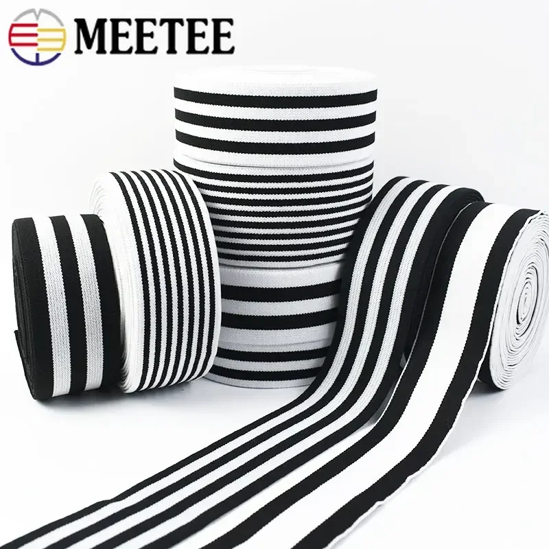 3/5/10M 25-50Mm Streep Elastische Band Webbing Voor Ondergoed Broek Elastiekjes Lint Elastiek Tape Diy Kleding Naaien Accessoire
