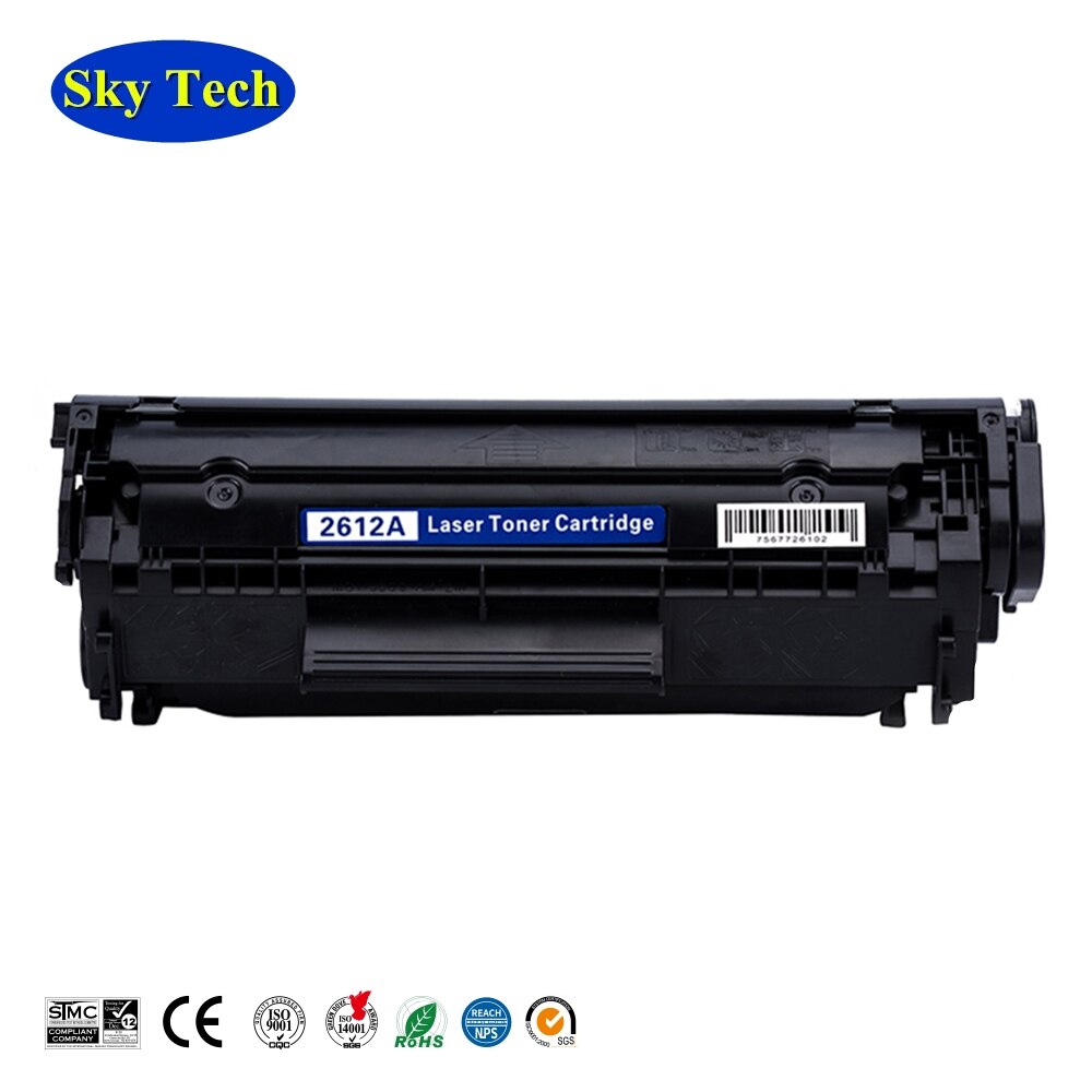 Cartucho de tóner compatible con 12A para 2612A, para Hp laserjet 1010/1015/1020/3030MFP/3050MFP/Canon LBP 2900/3000 etc.