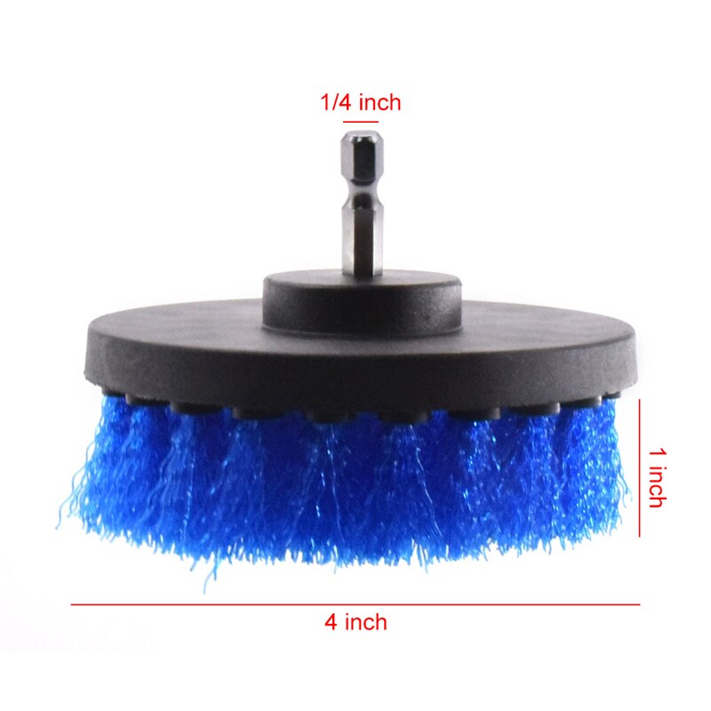 3pcs Power Scrubber Brush kit For Bathroom Cleaning Drill Scrubber Cordless Attachment Kit Power Scrub Tubs Baseboards Scourer: White