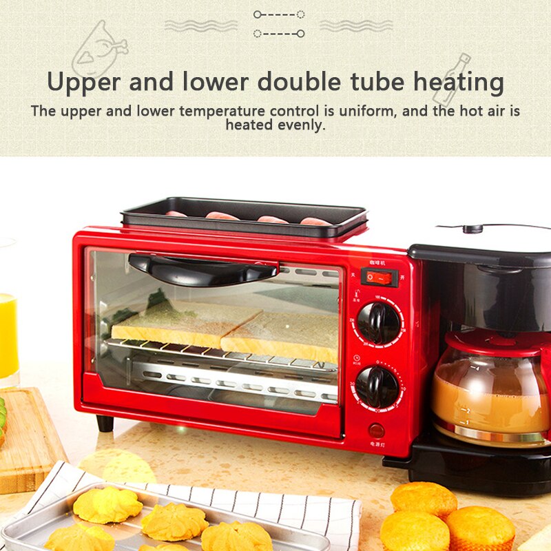 Machine à petit déjeuner multifonction 3 en 1, café au four, une Machine à petit déjeuner haute puissance ZG