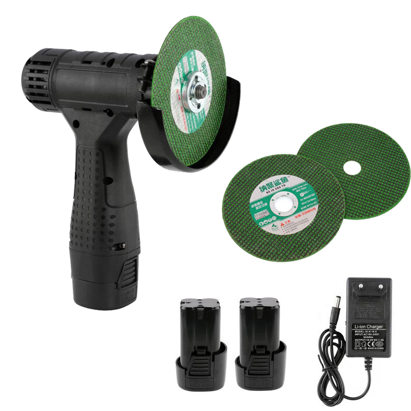 16.8V Cordless Electric Angle Grinder 1500 rpm Brushless Abrasive Polishing Machine Lithium Battery Power Cutter Rechargeable