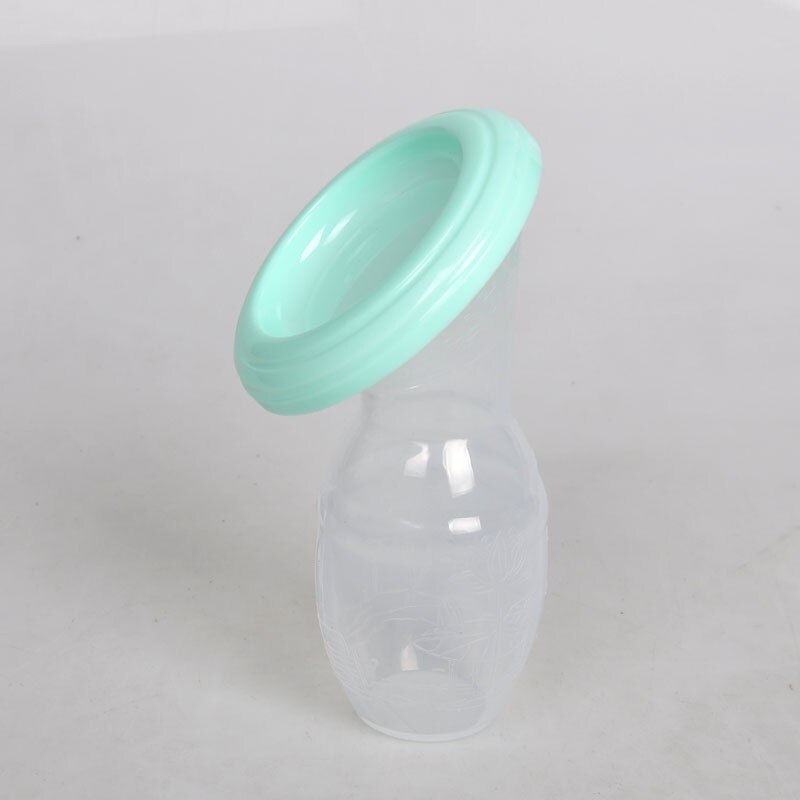 Silikon Brust Pumpe Flasche Mom One-handed Manuelle Milch Sammler Baby Nippel Saug Fütterung Muttermilch Saver: QG