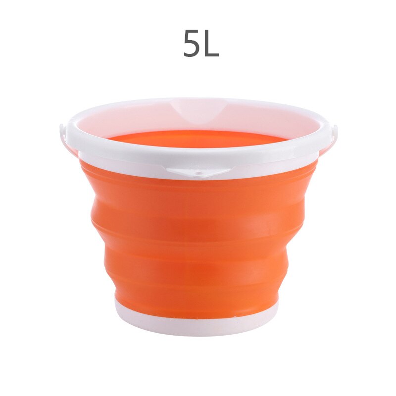 Seau en plastique pliable pour bain de pieds épais, seau rétractable, multifonction, Portable, pour la pêche, outil de nettoyage: 11