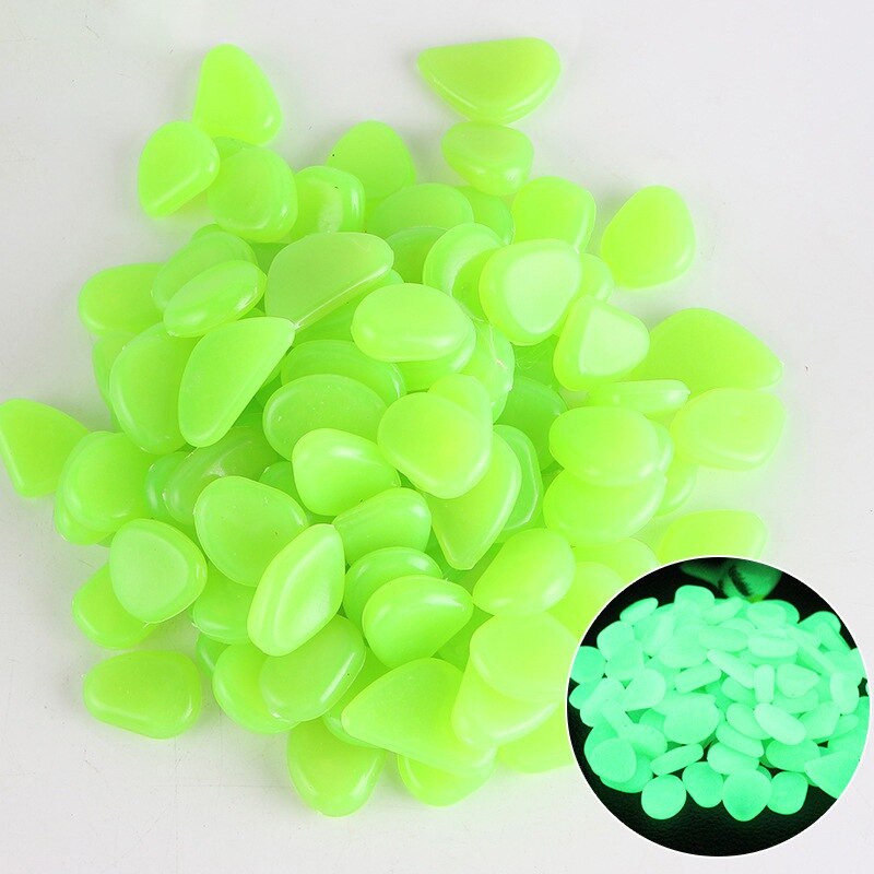 Luminous stone Glow in the Dark garden aquarium artificial stone luminous color goose egg stone luminous luminous stone: L