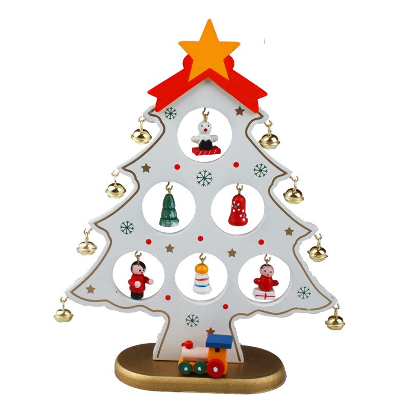Neue DIY Weihnachten Hängen Ornament für Kinder Startseite Xmas Tisch Dekoration Weihnachten Ornament Holz Spielzeug Weihnachten Baum