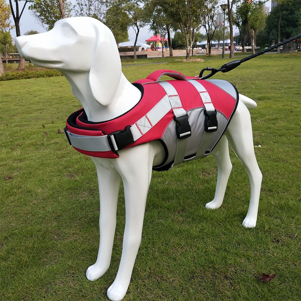 Pet Dog Life Jacket Safety Vest Surfing Swimming Clothes Summer Vacation Oxford Breathable Summer Bathing dog accessorie