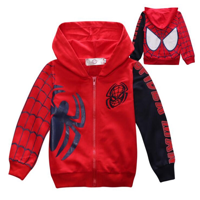 Neue Baby kinder kleidung Sport Anzug für spinne cartoon jungen mantel frühling und herbst kinder mit kapuze pullover lange hülse