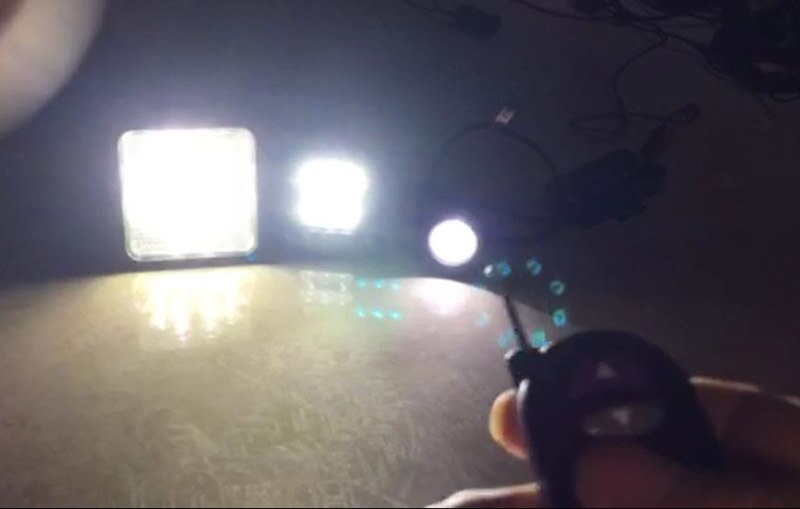 Led bar/Led verlichting/Rijden dag light/mistlamp bar RF afstandsbediening OP/OFF schakelaar Waarschuwing knippert Strobe licht controller