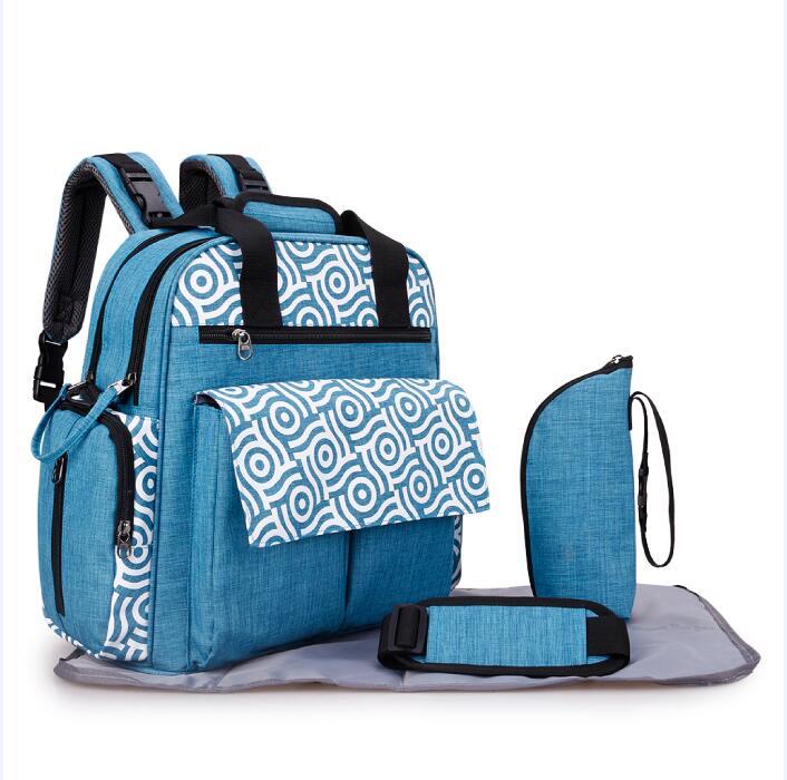 Alameda Convertible Diaper Bag Backpack Large Baby Bag Mummy Maternity Nappy Changing Bag with Stroller Strap for Baby Care: Blue