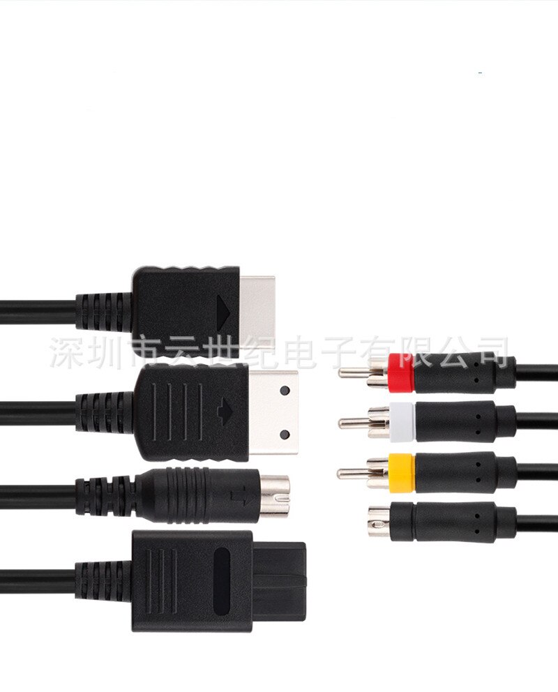 Câble vidéo multi-en 1 pour Sega Saturn SS dreamcast PS1 PS2 SNES N64 NGC
