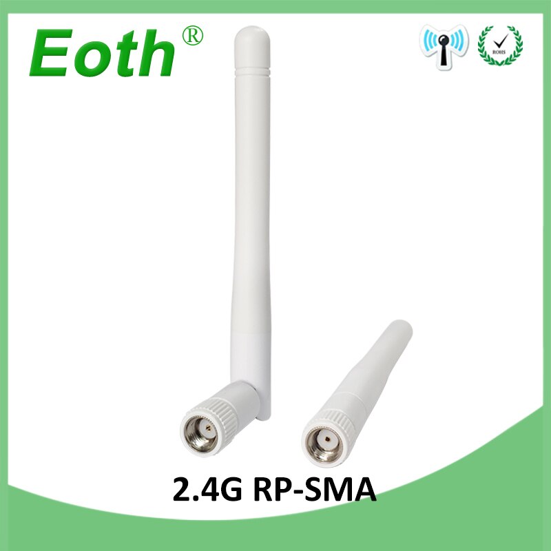 2.4Ghz Antenne Wifi 3dbi RP-SMA Mannelijke Connector Wifi Antenne 2.4G Antena Iot Wit Wi-fi Antenne Waterdicht Wifi antenas