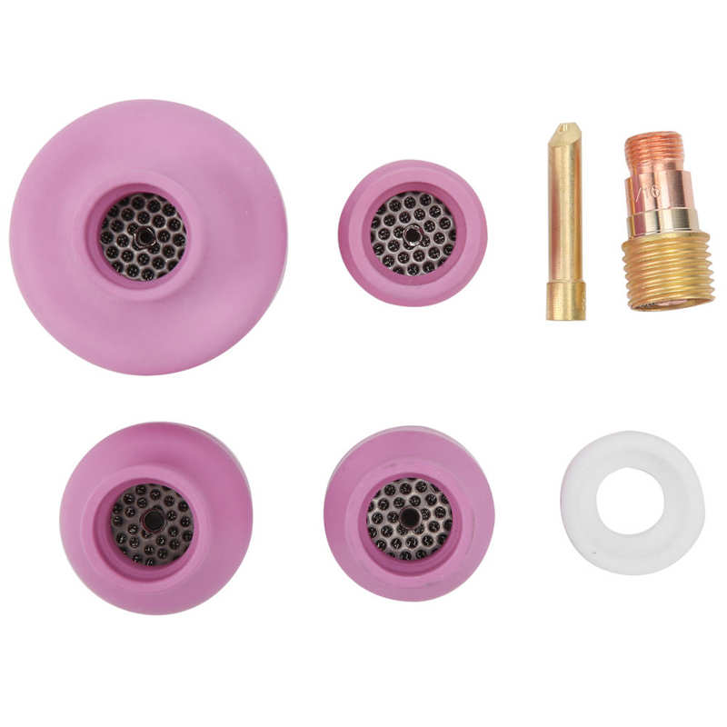 Alumina Welding Cup Ceramic Welding Cup Set Sturdy and Durable for Welding Equipment WP‑17/18/26 TIG Welding Torch
