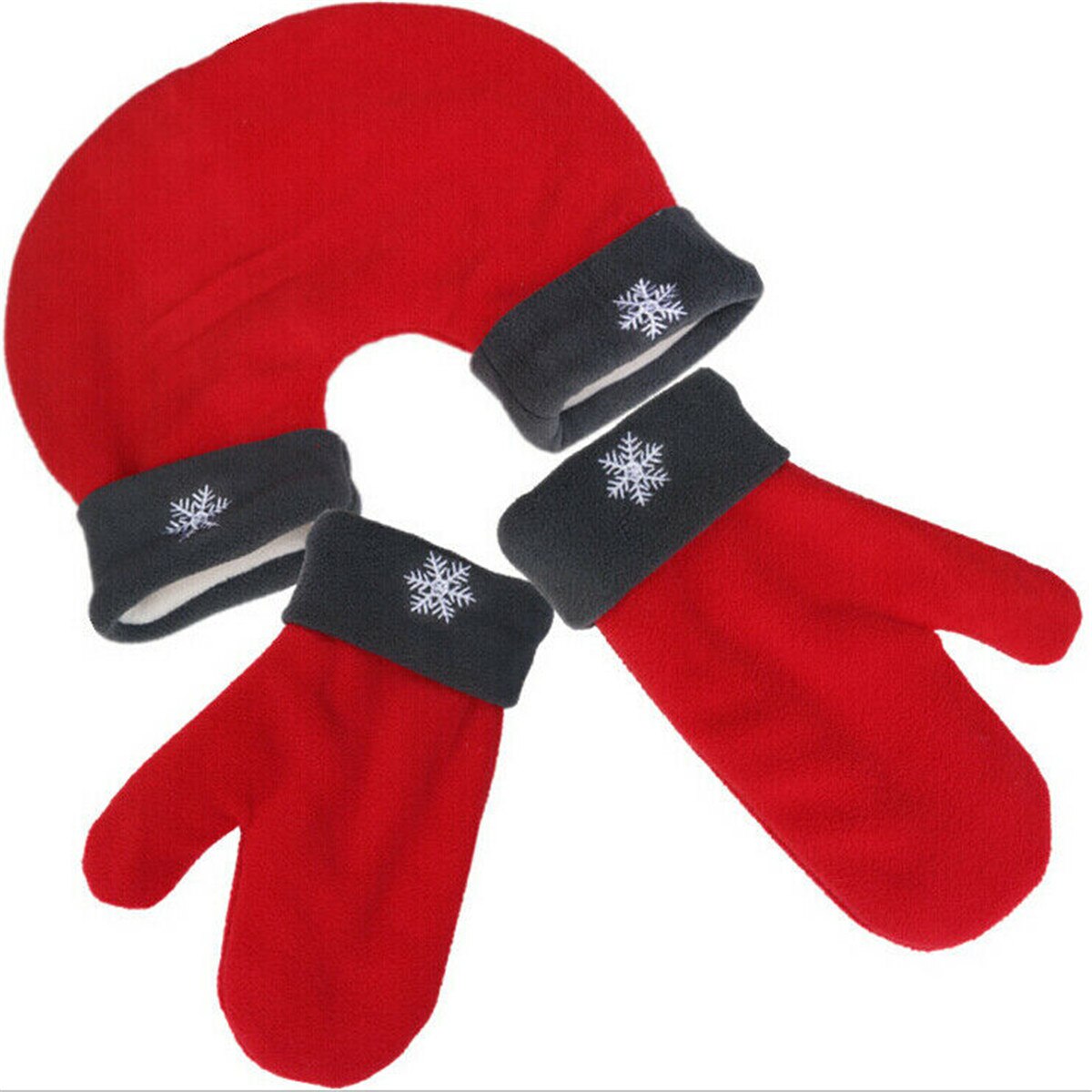 Lot de 3 gants pour couple, mitaines pour amoureux, gants conjoints pour parents et enfants, noël