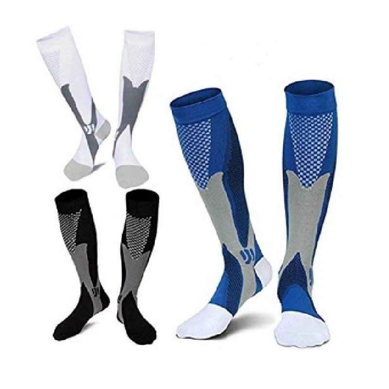 SUPER ELITE Compression Socks Knee High Compression Varixes Stockings For Anti Fatigue Pain Men Women S M L Fit For EU 36-48