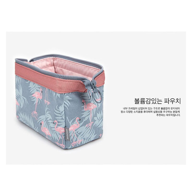 Sample Cosmetic Bag Women Waterproof Flamingo Makeup Bags Travel Organizer Toiletry Kits Portable Makeup Bags Beautician