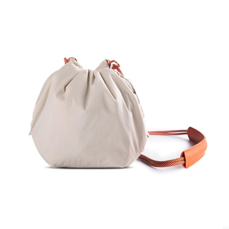 462E Camera Bag Camera Case Waterproof Camera Bag Camera Drawstring Shoulder Bag Soft: Ivory