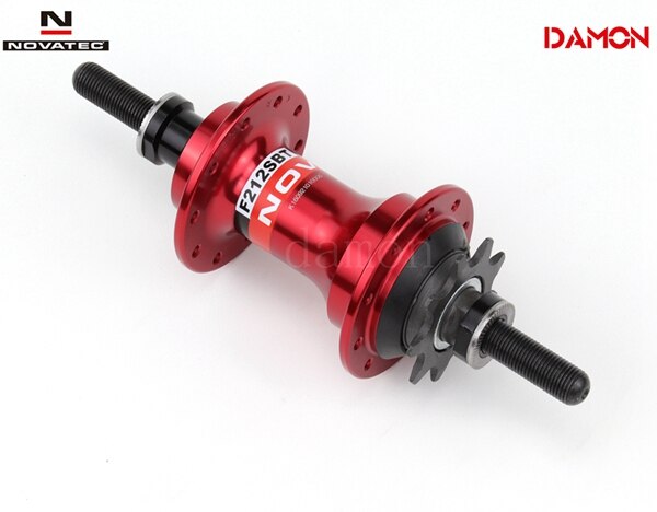 Novatec F212SBT 20 Holes 9T 10T Folding Single Speed bike Rear Bicycle Hubs With Sprockets And Lock Nuts 110mm BMX