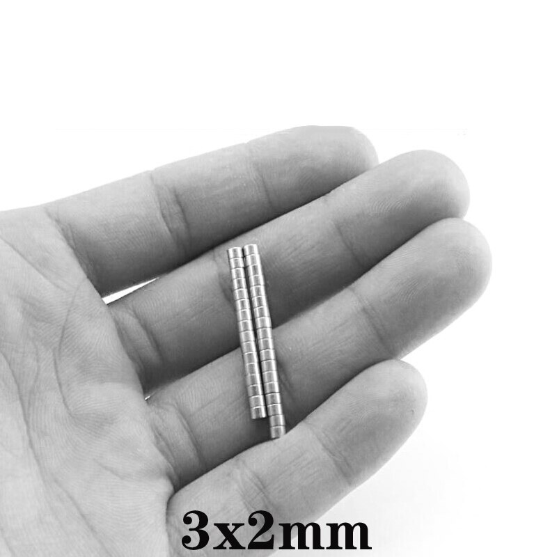 50 ~ 5000 Stuks 3X2 Zoeken Kleine Diameter Magneet 3Mm X 2Mm Bulk Kleine Ronde Magneten 3X2Mm Neodymium Disc Magneten 3*2 Sterke Magneet