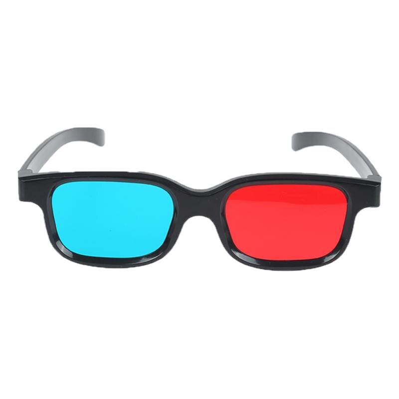 5pcs Black Frame Red Blue 3D Glasses Home Theater Immersive Experience For Dimensional Anaglyph Movie TV DVD Game Video: 1pcs