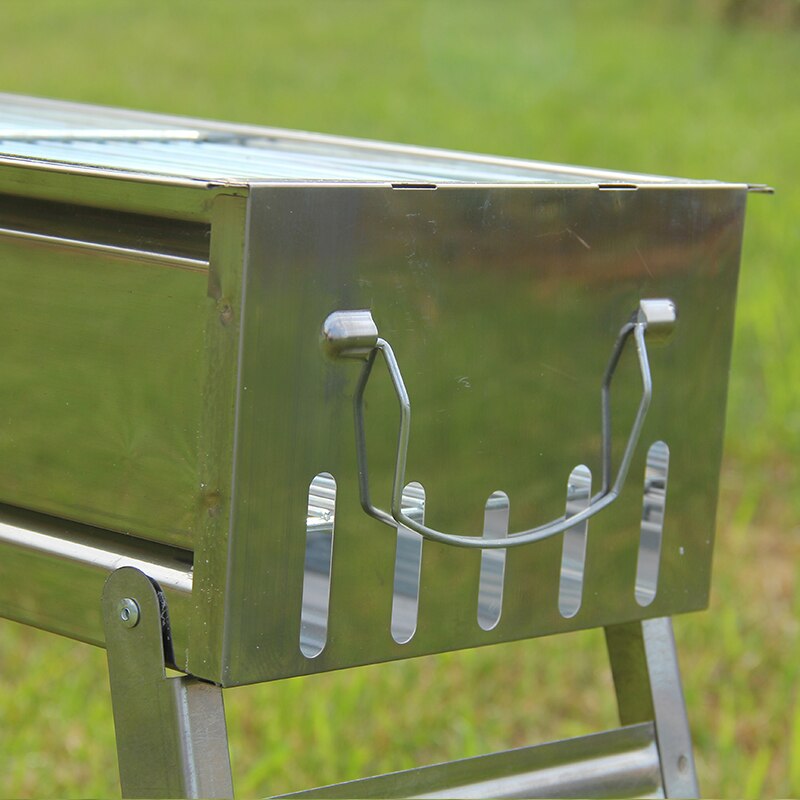large camping stainless steel car bbq charcoal grill
