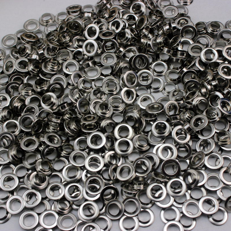 300set 10MM COPPER Antique Silver eyelets buttons clothes accessory handbag findings