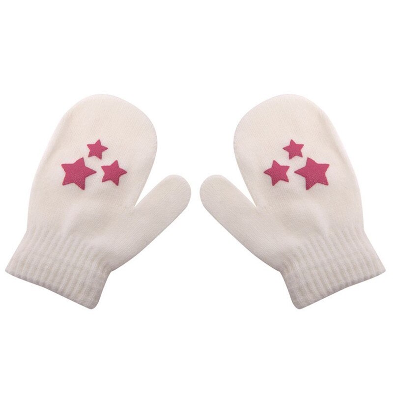 Winter Warm Baby Handschoenen Kids Magic Katoen Stretchy Wanten Voor Meisje Jongen Unisex Anti Krassen Handschoen Baby Baby Zachte: White 1