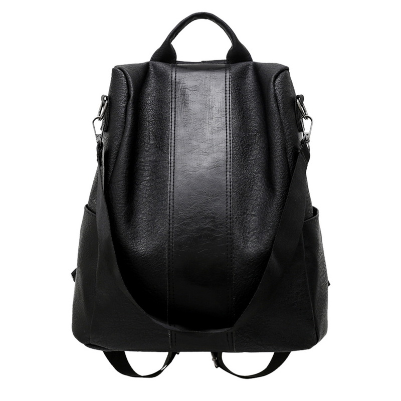 Joditty mochilas de para mujer Mochila De Cuero PU bolsos Mochila de hombro para mujer Mochila femenina: black 2