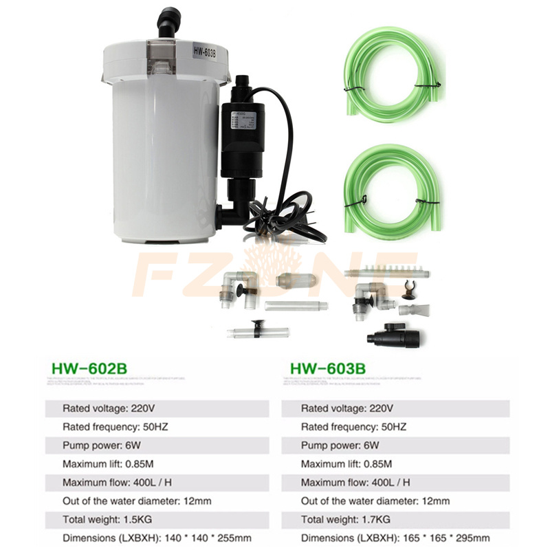 Filtro para acuario Sunsun, Ultra silencioso, filtro cilíndrico externo para acuario, cubo Pre filtro, cubo para peces y plantas