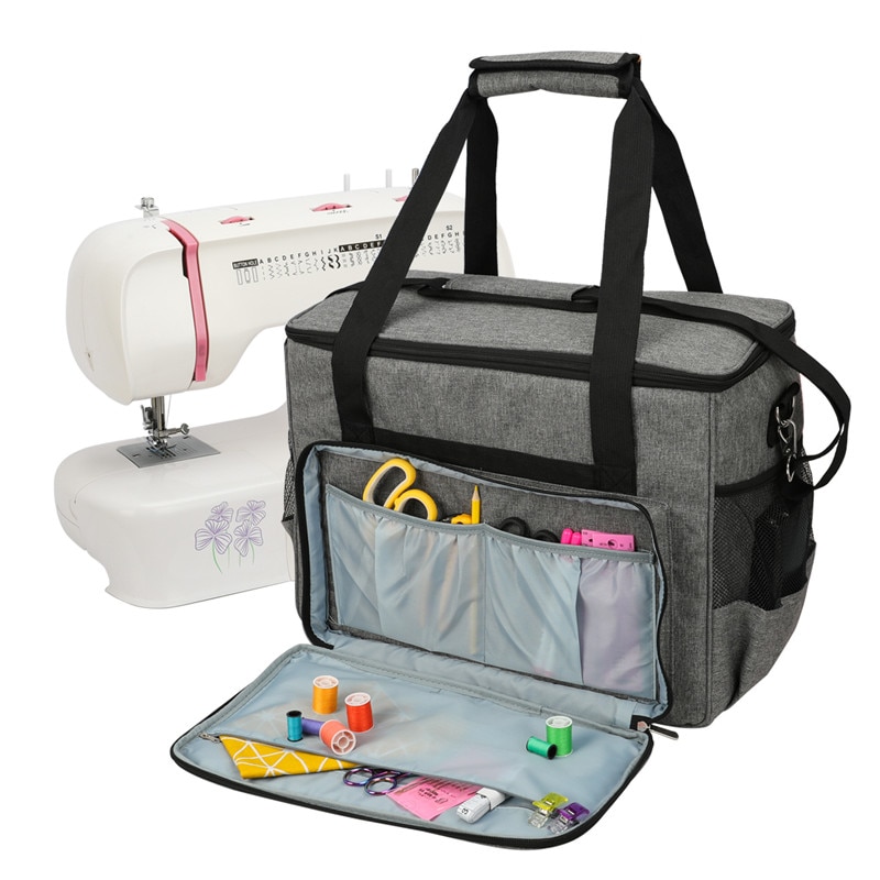 KOKNIT-Bolsa de almacenamiento para máquina de coser, bolso multifuncional de gran capacidad, portátil, organizador de viaje para el hogar, accesorios de costura