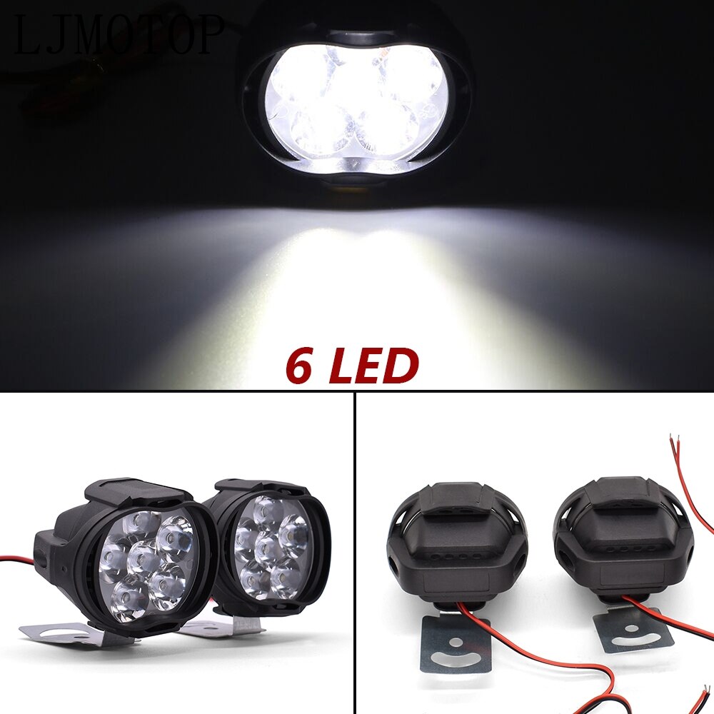 Motorrad LED Lampen Wasserdicht Nebel Stelle Scheinwerfer 10W Mit Schalter Für Kawasaki Z1000 Z650 Z900 zzr 600 zxr 400 zx 6r kdx 125