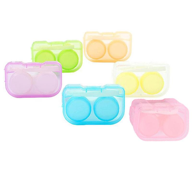 Eye Care Invisible Eyeglasses Box Vision Double-box Blank Container Box Lens Case Random Color: Default Title