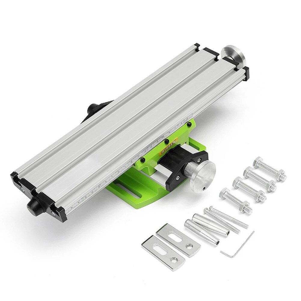 Miniature Milling Machine Bench Drill Vise Fixture Worktable X Y-axis Adjustment Coordinate Table Router Table