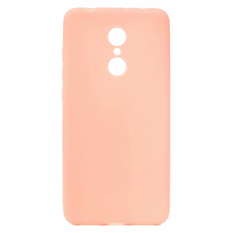 Gummi TPU Silikon Fall Für Xiaomi Redmi 5 Candy Farbe Weichen TPU Rückseitige Abdeckung Für Coque Xiomi Xiaomi Redmi 5 plus Redmi5 Plus Fall: For Redmi 5 Plus / Light Pink