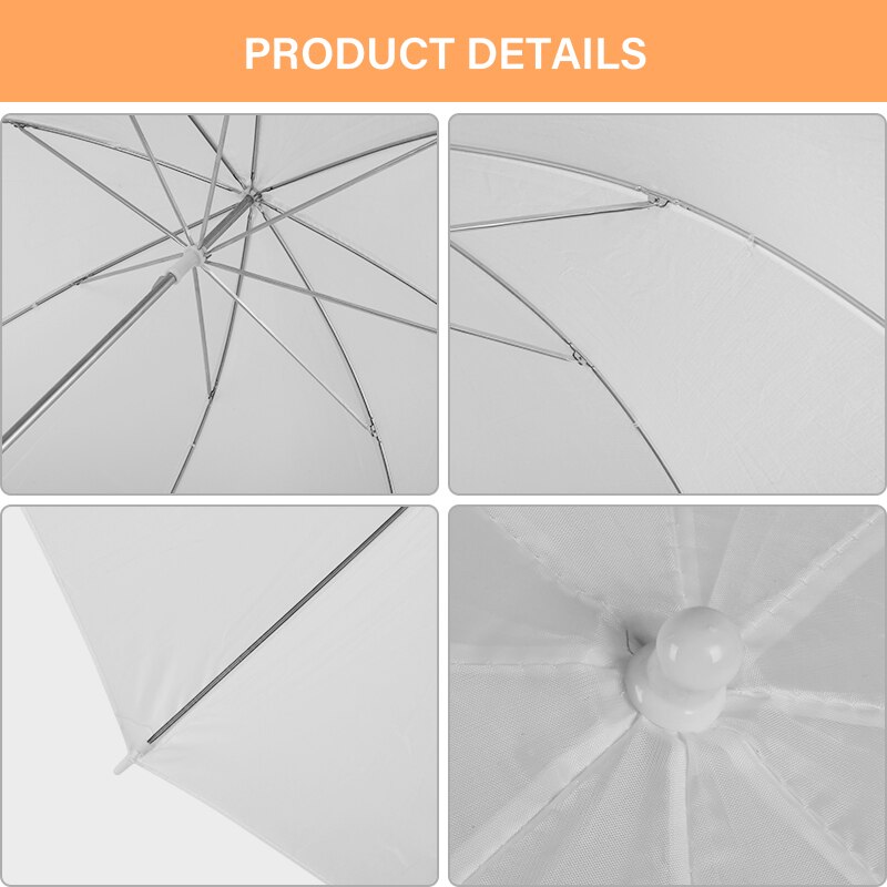 31.5"/80 Diameter White Soft Translucent Umbrella Lights Diffusion Photo Umbrellas For Camera Video Photo Studio Photography