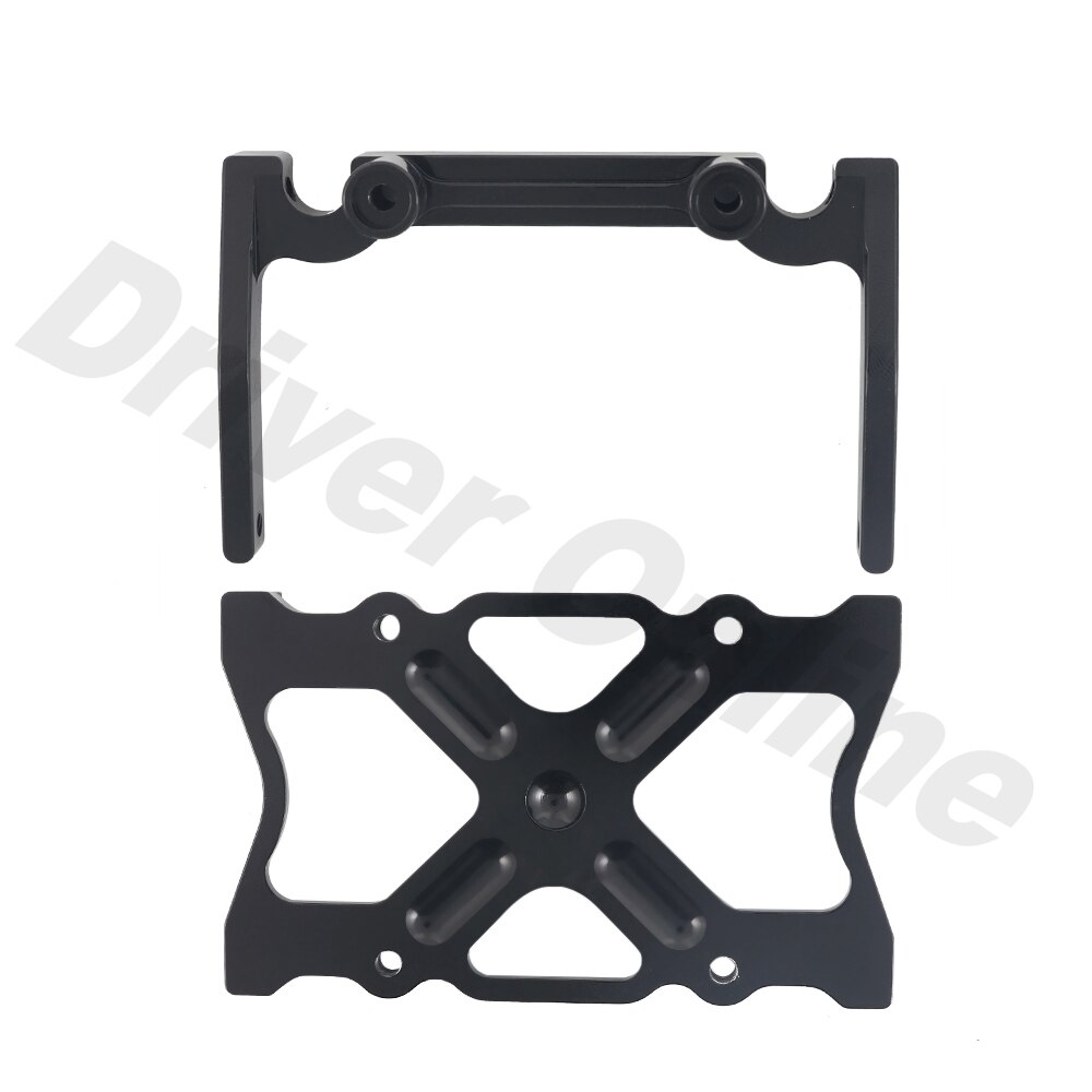 1/10 RC Crawler Chassis In Metallo Kit di 313 millimetri 12.3 "Passo con di Trasmissione In Metallo di Alluminio Asse Telaio In Fibra di Carbonio Ferroviario: Chassis Brace Set B