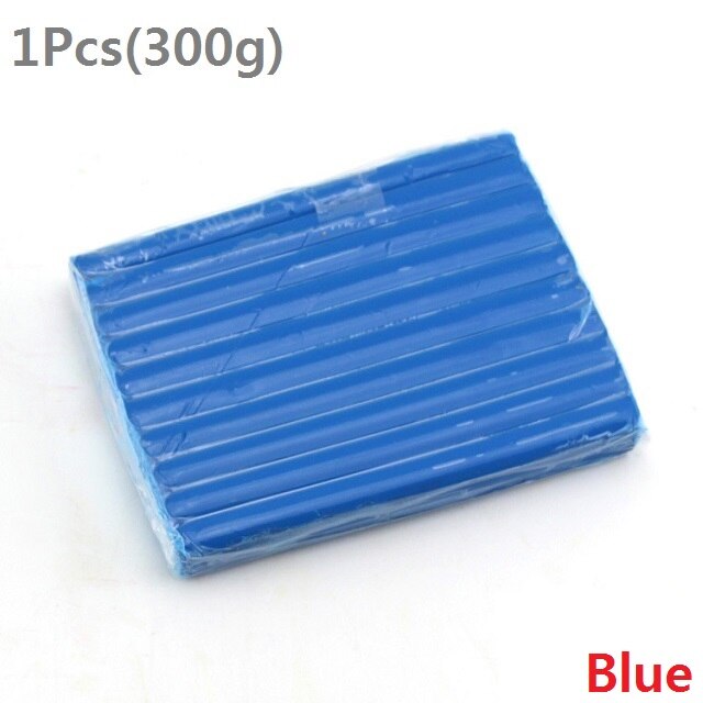 Plastilina de colores para niños, arcilla polimérica de textura suave hecha a mano para hornear, juguete educativo para niños de 12x9x300 cm, 1,6g, 1 unidad: Blue