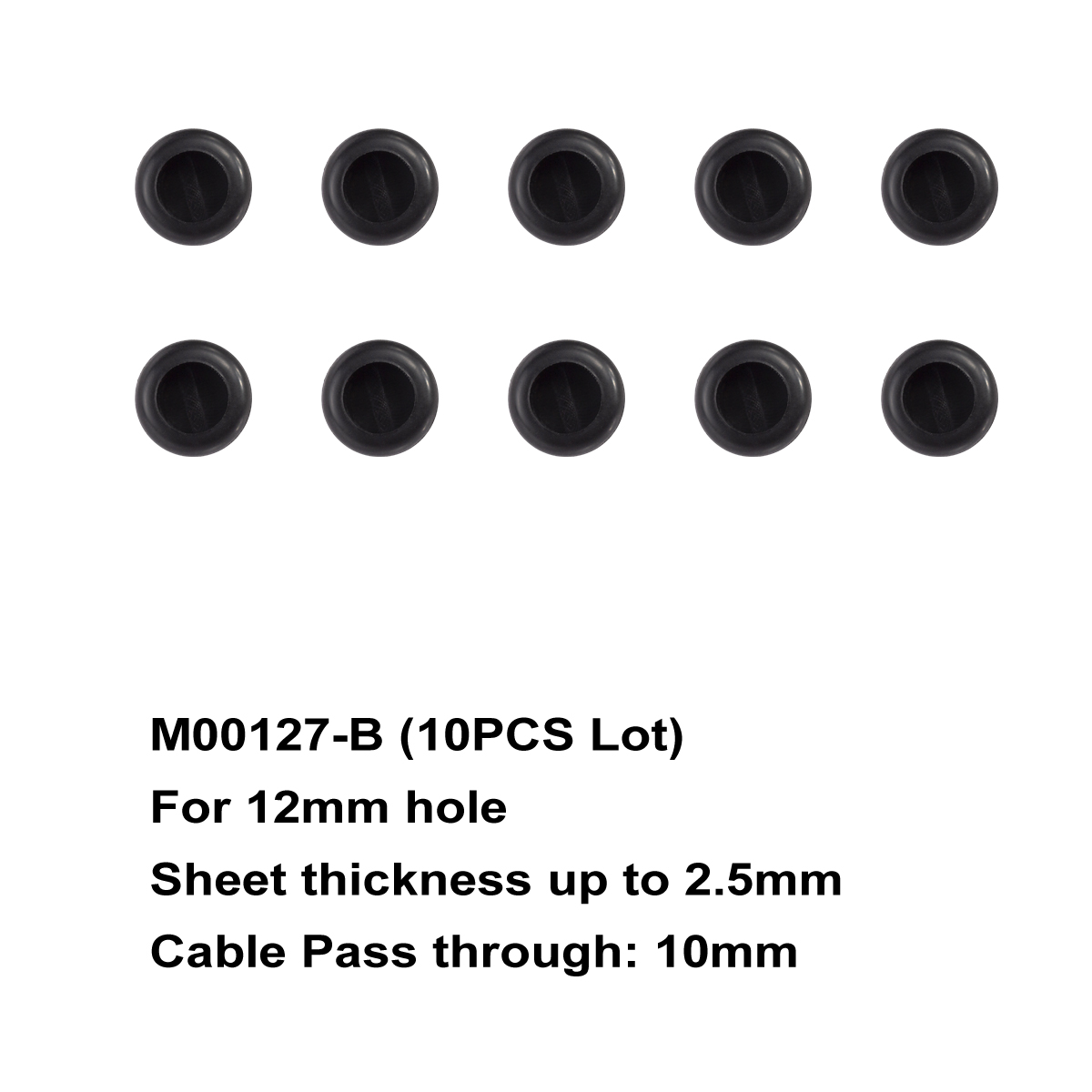 Flexible Rubber Grommet for Cable Hole Cover, Wire Organizer, Cable Pass Through, Round Gasket Black: Bronze