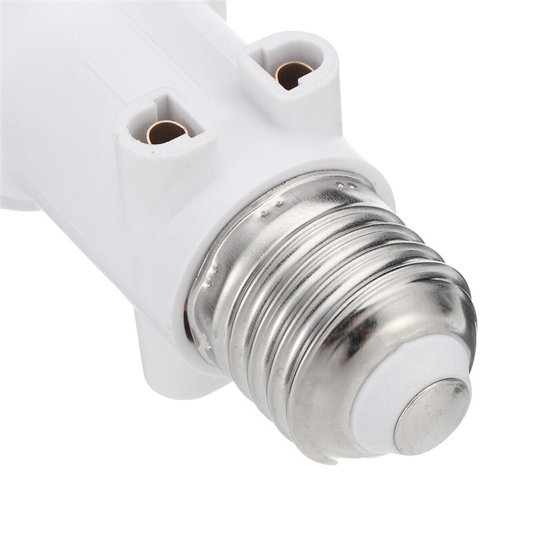 Ac100-240v 4a e27 abs eu led pære adapter belysning holder base stik stik tilbehør skrue lys fatning konvertering til lampe