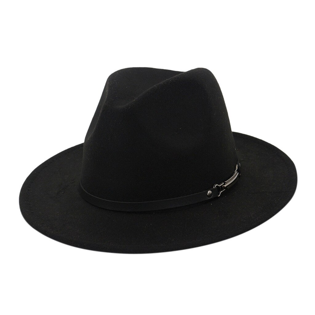 E cappello da uomo E donna Vintage a tesa larga con fibbia della cintura cappelli regolabili outback traspiranti, leggeri E confortevoli: BK