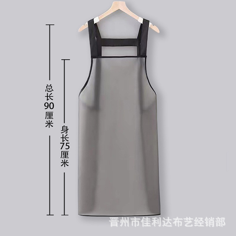 Extra lange, waterdichte oliebestendige schort, unisex, grote maat, keukenschort, restaurantkokschort, afwasschort voor thuisgebruik: Rood